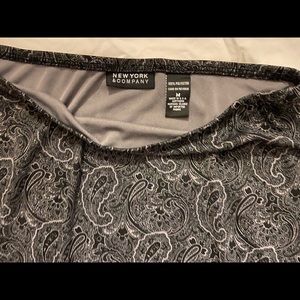 New York & Co. Silky, paisley skirt - Size Medium